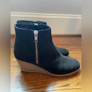 JCREW black ankle boots